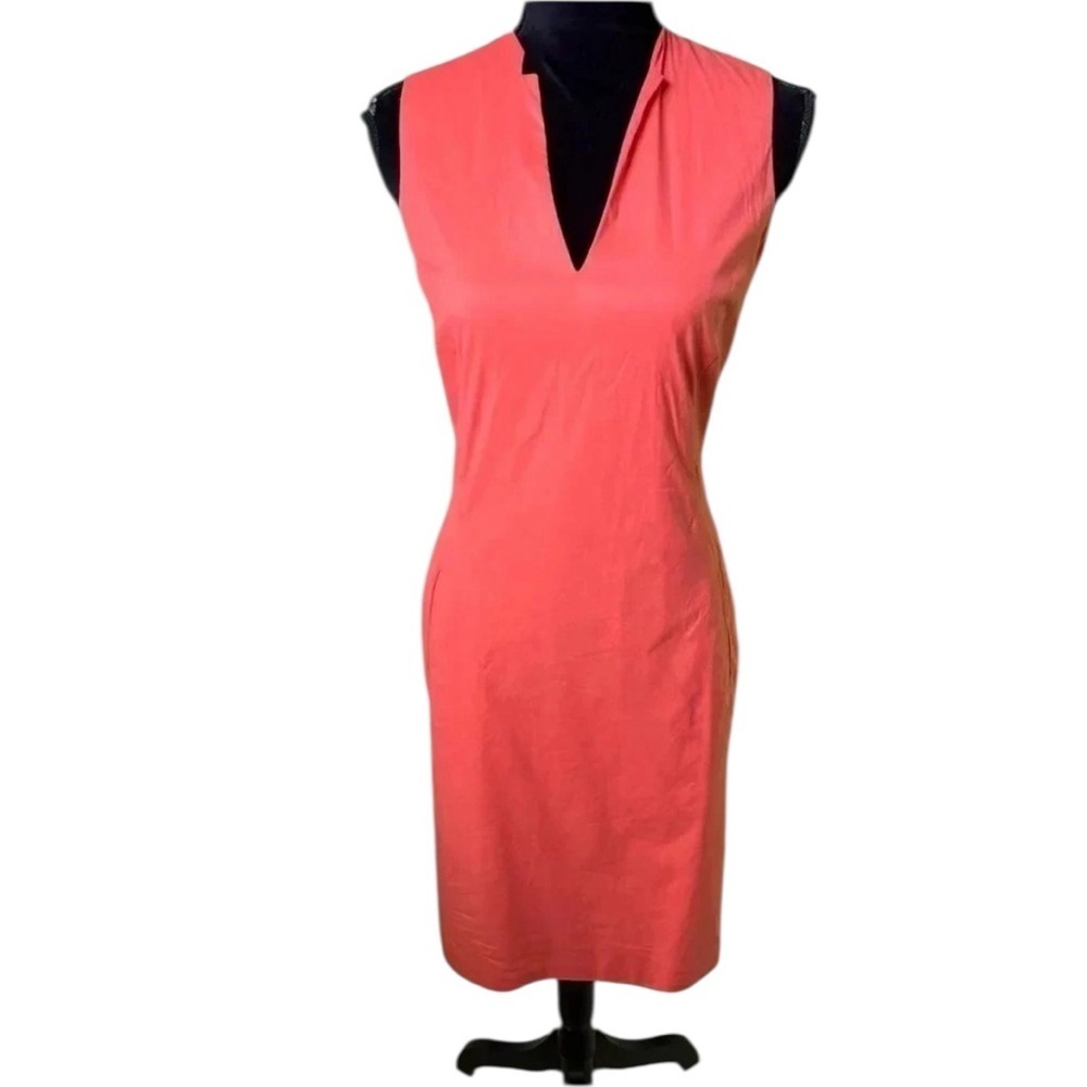 Piazza Sempione Women’s Orange Crossback‎ Keyhole Dress 10